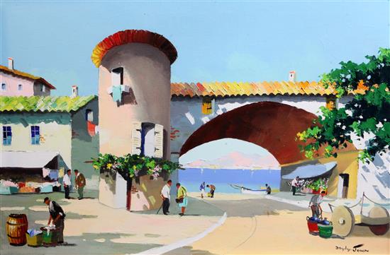 § Cecil Rochfort DOyly John (1906-1993) Cap dAntibes, near Nice 20 x 30in.